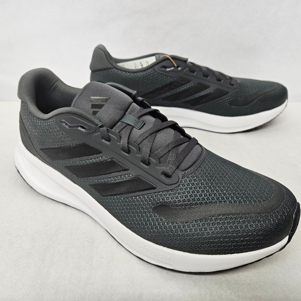 Adidas Runfalcon 5 Running Shoes IE8819 Grey Black Men's Size 11.5